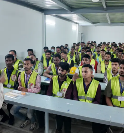 Trainees in the classroom